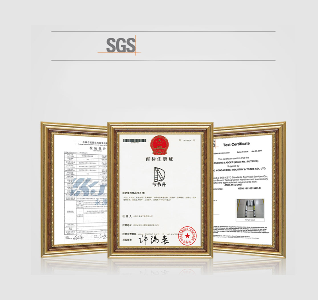 Portable Ladder Aluminum Extension Ladder European Standard Anti-Skid Folding Telescopic Stairs