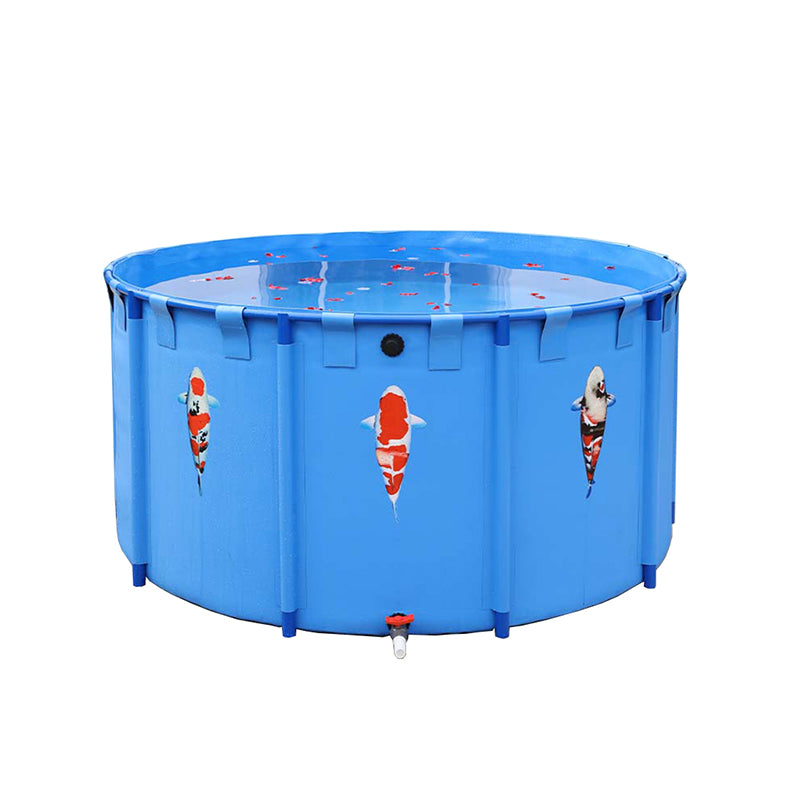 Round Swimming Pool Folding Plastic Water Tank Multi Purpose Canvas Fish Farming Pond