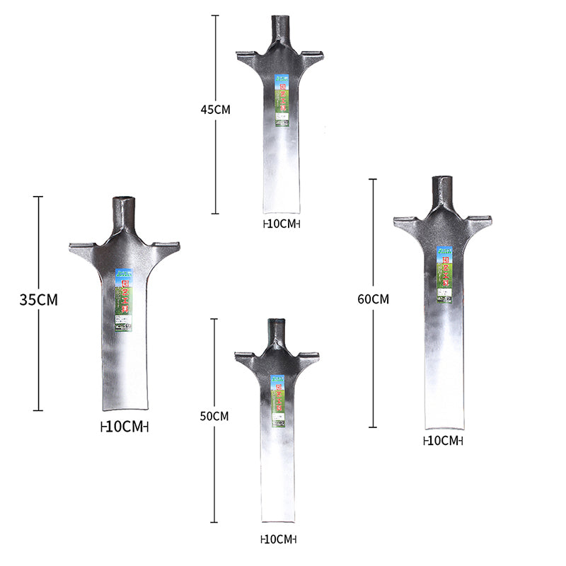 파기 삽 13-23 인치 두께의 강철 삽 야외 노동 절약형 괭이 파기 도구(손잡이 없음)