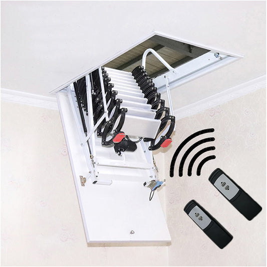 Electric attic Pull Down Ladder Indoor Invisible Folding Stairs loft Ceiling Ladder Custom