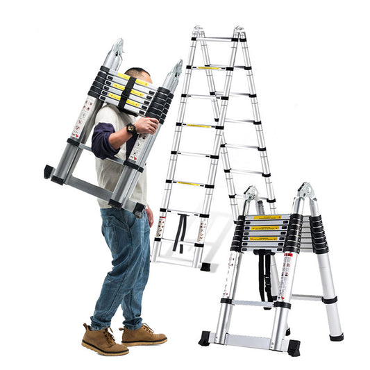 Telescopic A-type ladder Aluminum Folding Ladder Multi-Purpose Portable Ladder