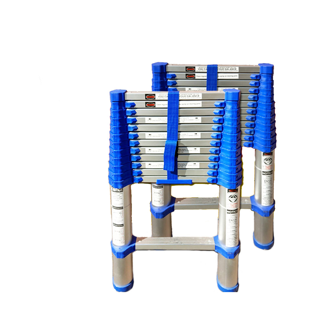 Telescopic Ladder Thickening Extension Ladder Multi-Function Portable Folding Ladder Aluminum 6.56ft-25ft